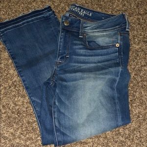 Light wash cropped jeans